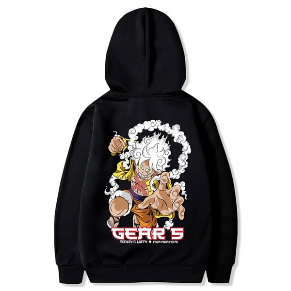 hoodie anime one piece maroc luffy gear 5 capuchon