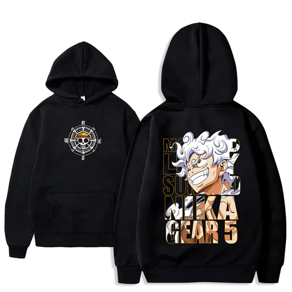 hoodie anime one piece maroc luffy gear 5 capuchon