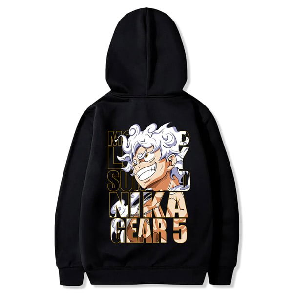 hoodie anime one piece maroc luffy gear 5 capuchon