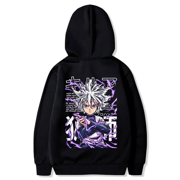 hoodie anime hunter x hunter maroc killua capuchon