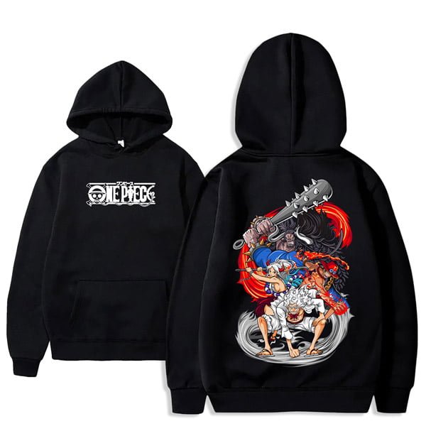 hoodie anime one piece maroc luffy gear 5 kaido capuchon