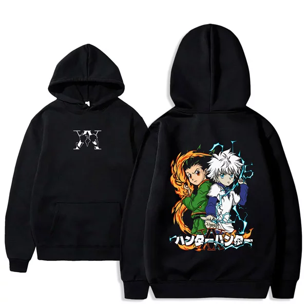 hoodie anime hunter x hunter maroc Gon et killua capuchon