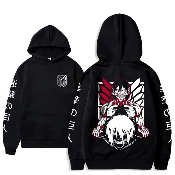 hoodie anime Attack on titan maroc capuchon anime