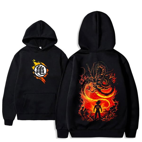 hoodie anime dragon ball maroc capuchon anime